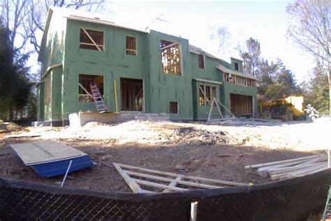 Custom Home Under Construction In Bethesda Time Lapse Video