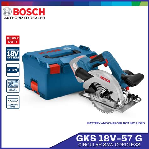 Bosch Gks 18v 57 G Solo 165mm Blade Circular Saw Cordless Power Tool 06016a2101 Lazada Ph