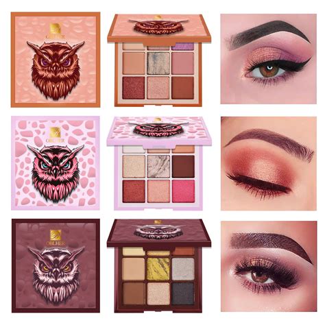 OBLHER B Pack Colors Eye Makeup Shadow Palette Naked Nude Matte Shimmer Metallic Eyeshadow