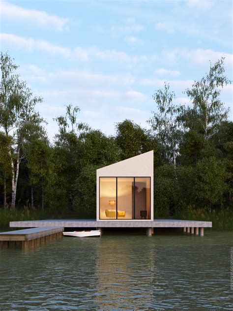 modern cabin  behance