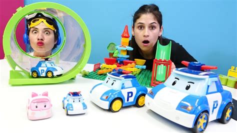 Araba oyunları Robocar Poli ve Amber büyümek istiyor Çocuklar için