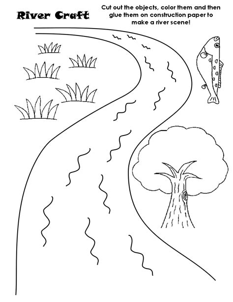 Dibujo de Río Naturaleza para colorear Dibujos para colorear