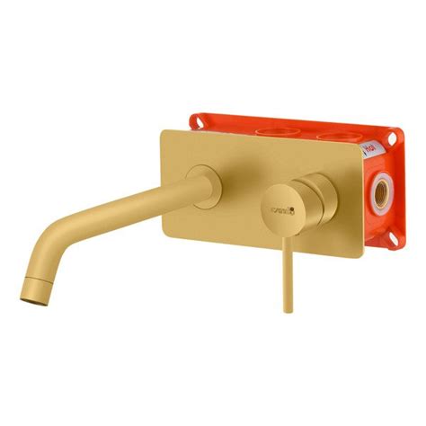 Catido Simple Rt Cbox Concealed Washbasin Tap Mixer Gold Matte