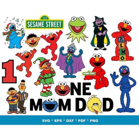 1200 Files Sesame Street Svg Bundle Sesame Street Png Sesa Inspire