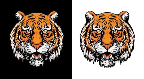 Premium Vector Tiger Head Vector Illustration