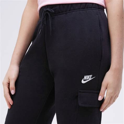 Nike Spodnie W Nsw Essntl Flc Mr Crgo Pnt Dd8713 010 Czarny Damskie