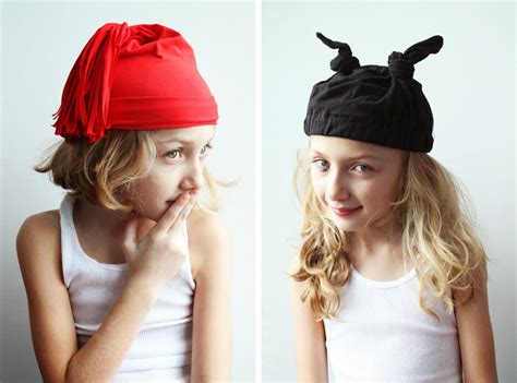 style-diaries: t-shirt hats - the easiest diy!