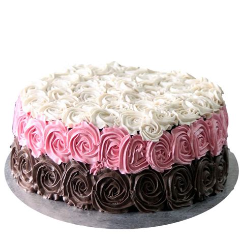 Floral Rose Cake (2 Pound) - Your Koseli Celebrations