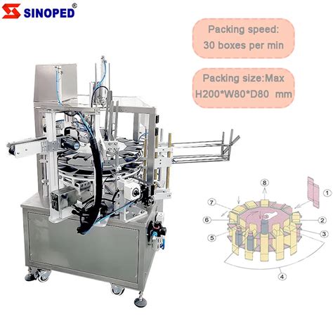 Vertical Type Carton Box Packing Machine Automatic Electric Soap Rotary