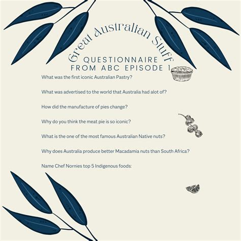 great australian stuff questionnaire activity teacher professional