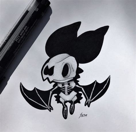 Skeletal Noibat By On Deviantart