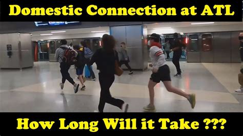 Domestic Connection At Atlanta Airport Realtime Walkthrough Youtube