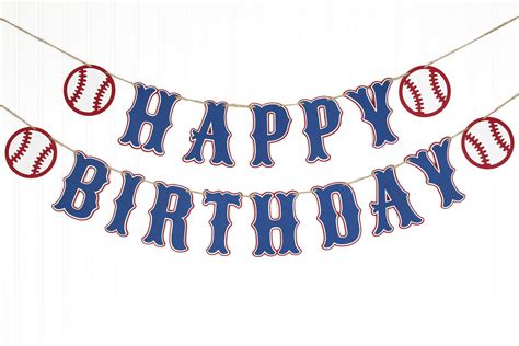 Baseball Birthday Banner – JacqsCraftyCorner