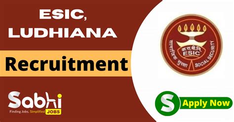 Esic Ludhiana Recruitment Careers Esisroldh Org