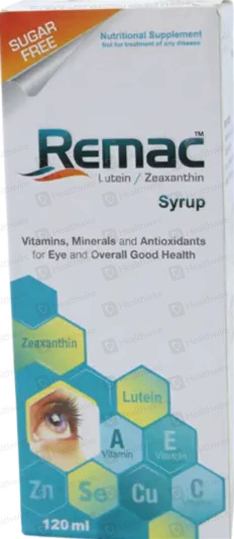 Remac 120ml Syrup Price In Pakistan Uses Dosage Side Effects