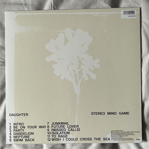 Sold Out Ltd Daughter Stereo Mind Game Eco Coloured Lp Signed Print