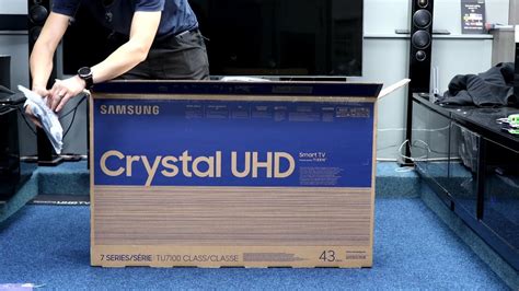 2021 Samsung AU7000 4K Smart TV Unboxing Setup First 48 OFF