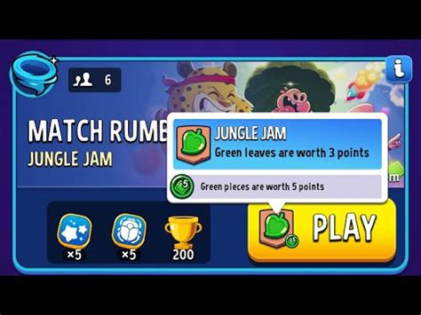 Jungle Jam Gimme Green Match Rumble Vs 6 Match Masters YouTube