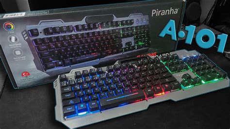 A101 De 49 95₺ Ye Piranha 2355 Oyuncu Klavyesi İncelemesi Piranha 2355 Gaming Klavye Youtube