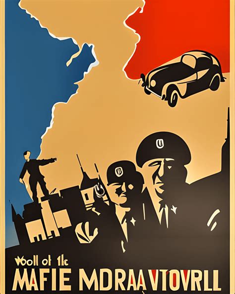 Europe Germany During World War II Retro Travel Poster Painting ...