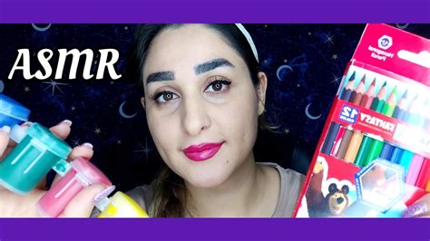 ای اس ام آر فارسیرول پلی فانتزی میکاپ با لوازم تحریر Asmr Makeup Artist 🎨 💄 Youtube