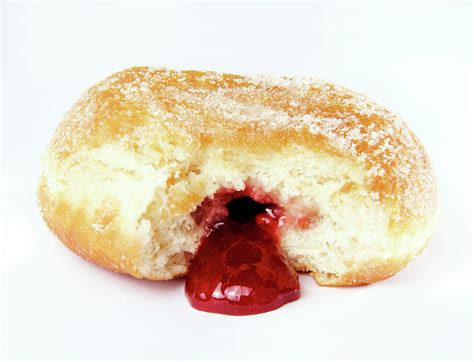 Jam Doughnut Photograph By Cordelia Molloyscience Photo Library Fine