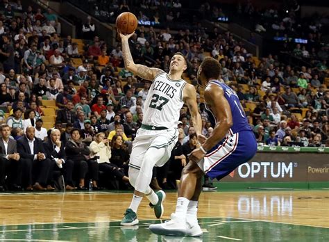 Boston Celtics Forward Daniel Theis Drives During The Second Half Of