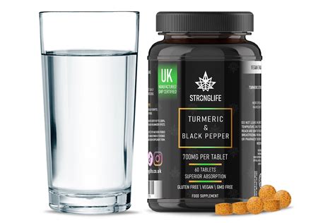 Turmeric And Black Pepper Tablets Stronglife