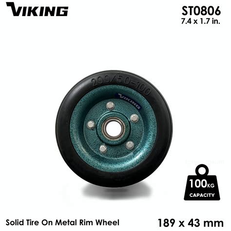 Rubber Wheel With Bearing For Hand Truckwheelbarrow Push Cart