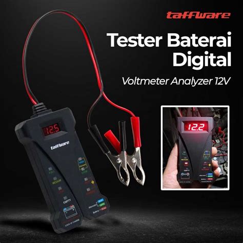 jual tester baterai voltmeter analyzer alat ukur daya aki    lcd