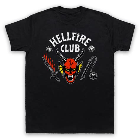 Stranger Hellfire Club Logo D D Devil Sci Fi Horror Mens Womens T