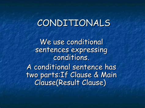 Conditionals | PPT