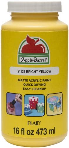 Apple Barrel Matte Acrylic Paint 16oz Bright Yellow 16oz Kroger