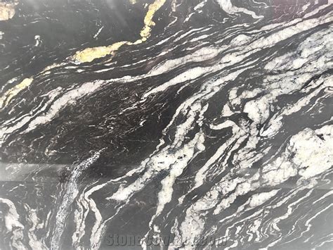 Brazil Cosmic Gold Granite Black Gold Titanium Granite Slabs From China