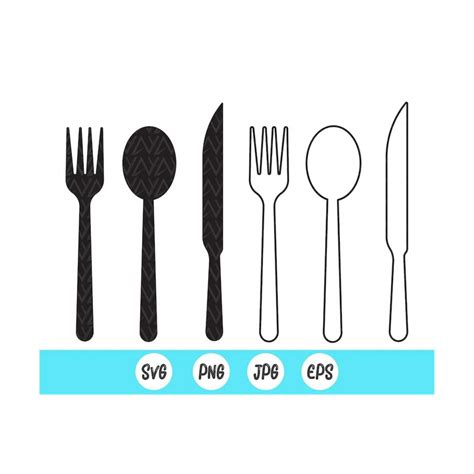 Kitchen Utinsils Svg Silverware Kitchen Utensils Svgfork S Inspire