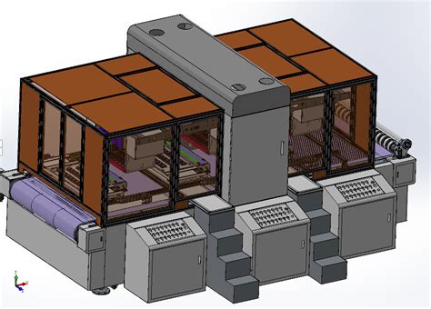 【非标数模】瓦楞纸板数码打印机3d数模图纸 Solidworks设计solidworks 仿真秀干货文章