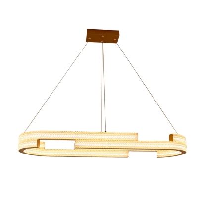 Pendente LED Marsella 55W Luz Amarela 3000K Bivolt Dourado Hevvy