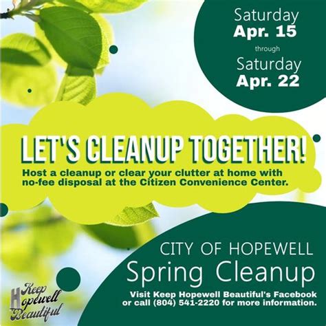 Hopewell 2023 Citywide Spring Cleanup CVWMA