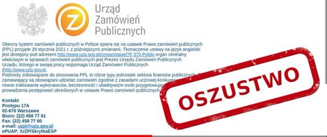 UWAGA CSIRT NASK ostrzega Cyberprzestępcy podszywają się pod Urząd