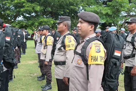 Polres Keerom Cek Kesiapan Personel Dalam Pengamanan Pelaksa