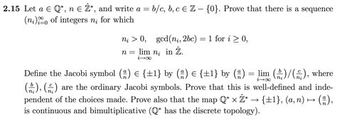 number theory - Jacobi symbol continuity - Mathematics Stack Exchange