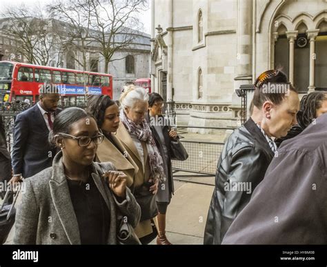 The family of Mark Duggan at the Royal Courts of Justice for an appeal ...