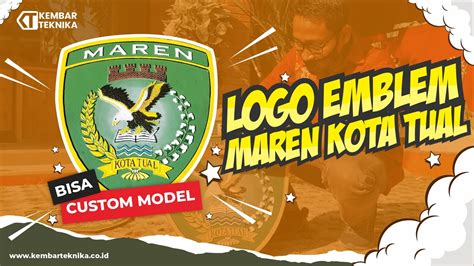 Ornamen Logo Emblem Maren Untuk Kota Tual Bisa Custom Desain Loh