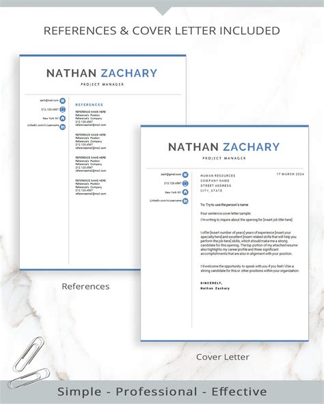 Modern Resume Template Tech Resume Template for Word IT - Etsy