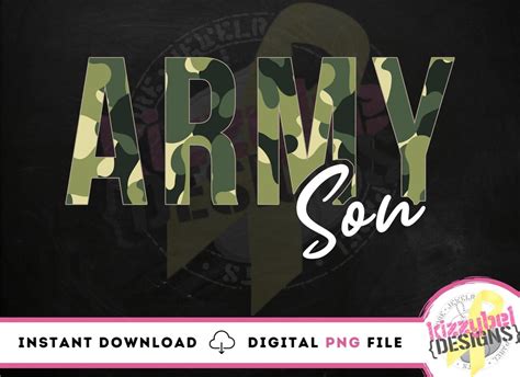 Army Son Png File Military Pngs Us Army Camo Prints Digital Download