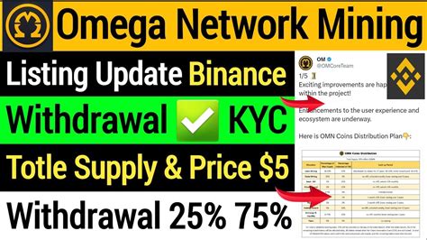 Omega Network Listing Update Om Network Withdrawal Kyc Update