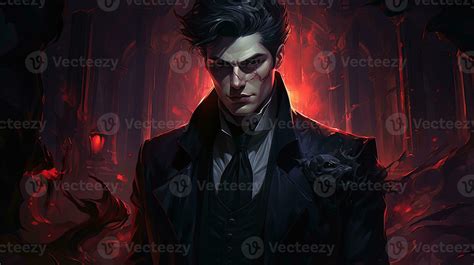 Vampire Lord Digital Art Illustration Generative Ai 29784632 Stock