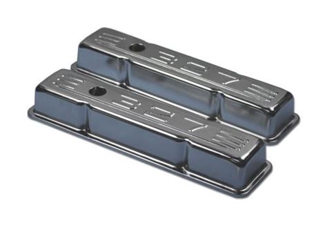 Find 58 86 Sbc Chevy Chrome Tall Cid Steel Valve Covers Small Block 283 305 327 In United