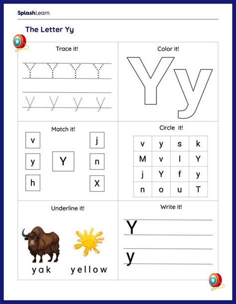 Free Letter Y Worksheets For Preschool ⋆ The Hollydog Blog