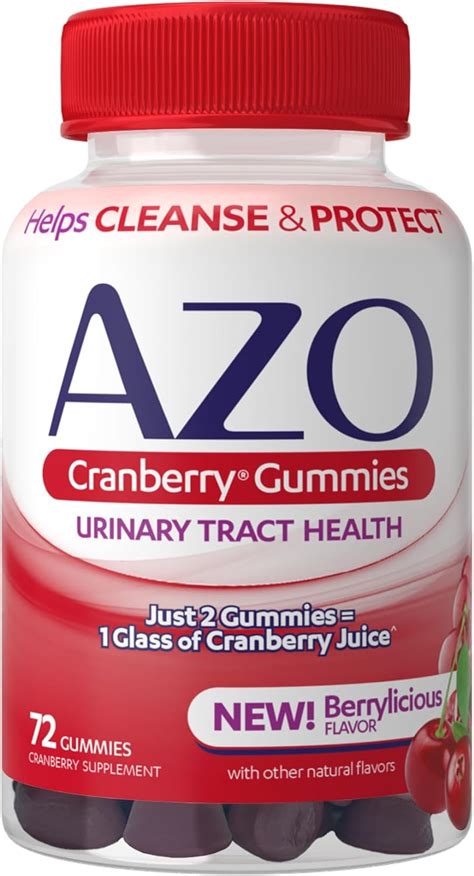 Azo Cranberry Urinary Tract Health Gummies Dietary Supplement 2